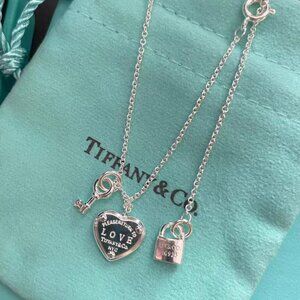 Tiffany & Co. Return to Tiffany® Love Heart Key and Padlock Pendant